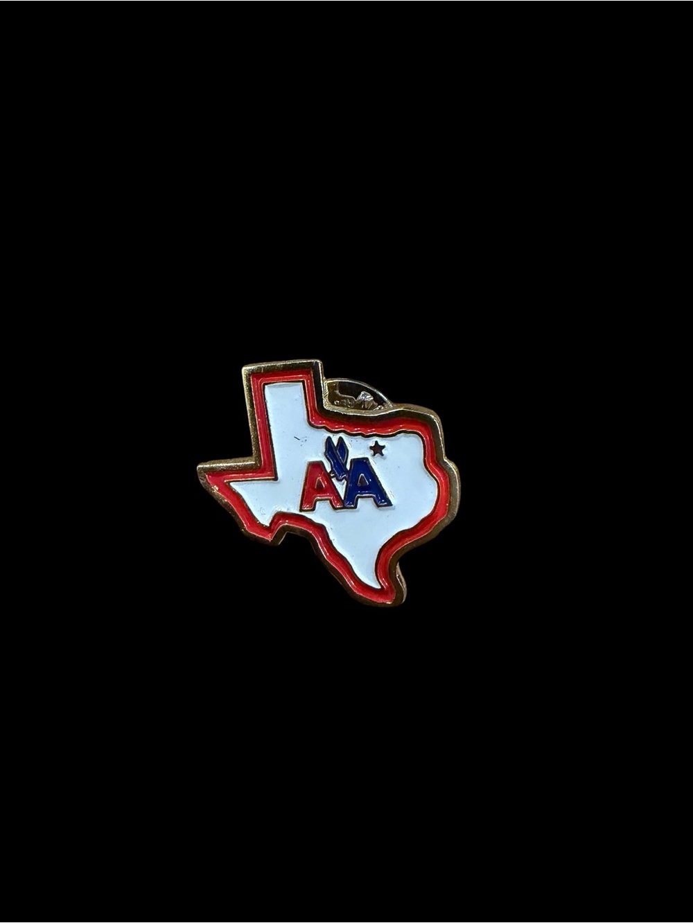 American Airlines Texas Enamel Pin - Red, White & Blue
